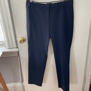 J. Crew Navy Suit Pants, Bi-Stretch, Straight/Slim Leg, Size 8 GENTLY WORN!